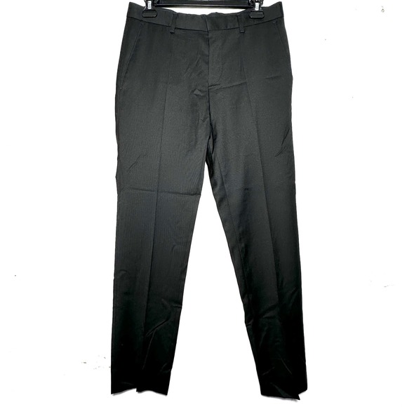 Hugo Boss Other - HUGO BOSS Black Wool Blend Dress Pants Flat Front Men Size 28R